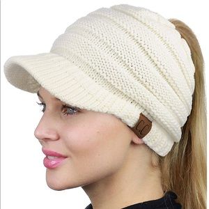 Brand New with Tags CC Messy Bun Beanie